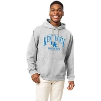 Men's League Collegiate Wear Heather Gray Kentucky Wildcats Essentials 2.0 Fleece Pullover Hoodie