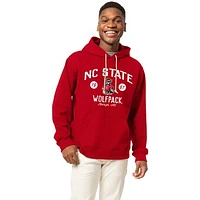 Men's League Collegiate Wear Red NC State Wolfpack Essentials 2.0 Fleece Pullover Hoodie