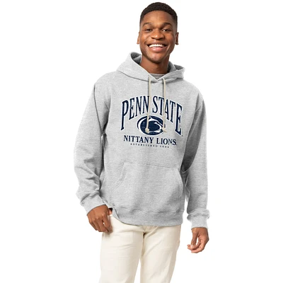 Men's League Collegiate Wear Heather Gray Penn State Nittany Lions Essentials 2.0 Fleece Pullover Hoodie