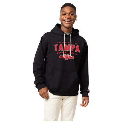 Men's League Collegiate Wear Black Tampa Spartans Essentials 2.0 Fleece Pullover Hoodie