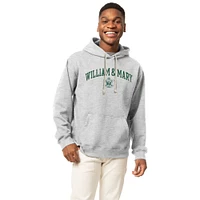 Men's League Collegiate Wear Heather Gray William & Mary Tribe Essentials 2.0 Fleece Pullover Hoodie
