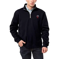 Men's League Collegiate Wear Navy Liberty Flames Essentials 2.0 Fleece Quarter-Zip Jacket