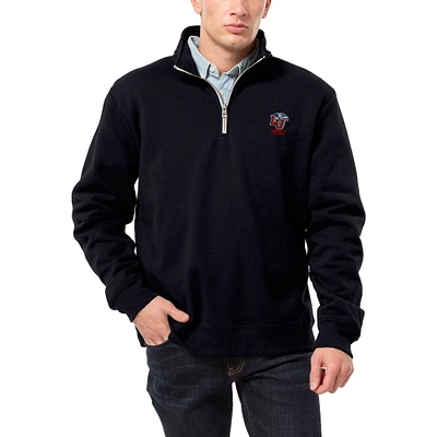 Men's League Collegiate Wear Navy Liberty Flames Essentials 2.0 Fleece Quarter-Zip Jacket