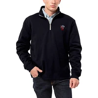 Men's League Collegiate Wear Navy Liberty Flames Essentials 2.0 Fleece Quarter-Zip Jacket