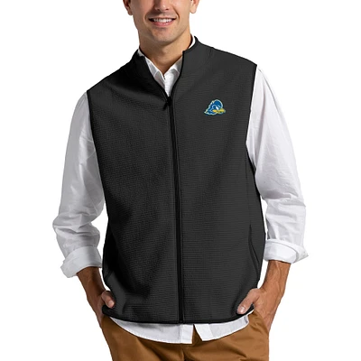 Men's League Collegiate Wear Black Delaware Fightin' Blue Hens Summit Full-Zip Vest