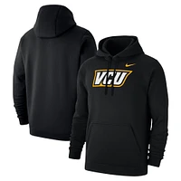 Men's Nike Black VCU Rams  Logo Club Fleece Pullover Hoodie