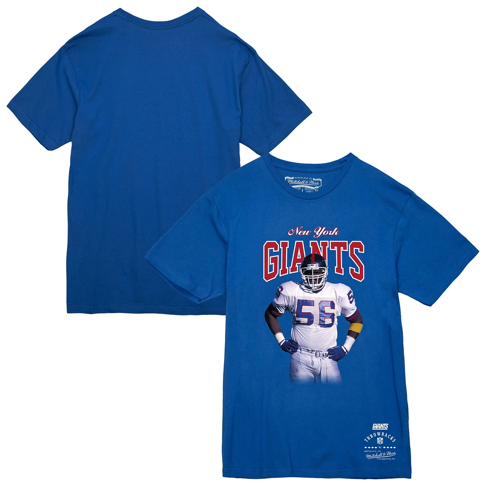 Men's Mitchell & Ness Lawrence Taylor Royal New York Giants Sideline Retired Player T-Shirt