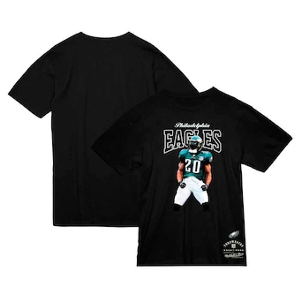 Men's Mitchell & Ness Brian Dawkins Black Philadelphia Eagles Sideline Retired Player T-Shirt