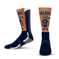 Youth For Bare Feet Royal Edmonton Oilers Mascot Fever Crew Socks