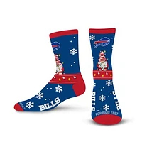 Unisex For Bare Feet Royal Buffalo Bills Sweater Gnome Holiday Crew Socks