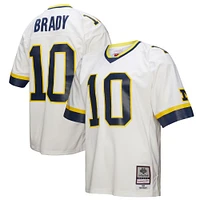 Men's Mitchell & Ness Tom Brady White Michigan Wolverines 1999 Legacy Jersey