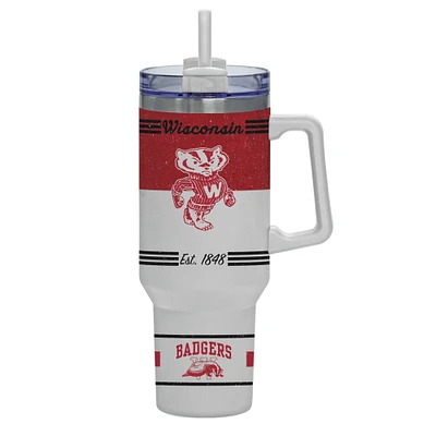 Wisconsin Badgers 40oz. Rocky Vintage Tumbler