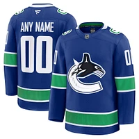 Men's Fanatics Blue Vancouver Canucks Home Premium Custom Jersey