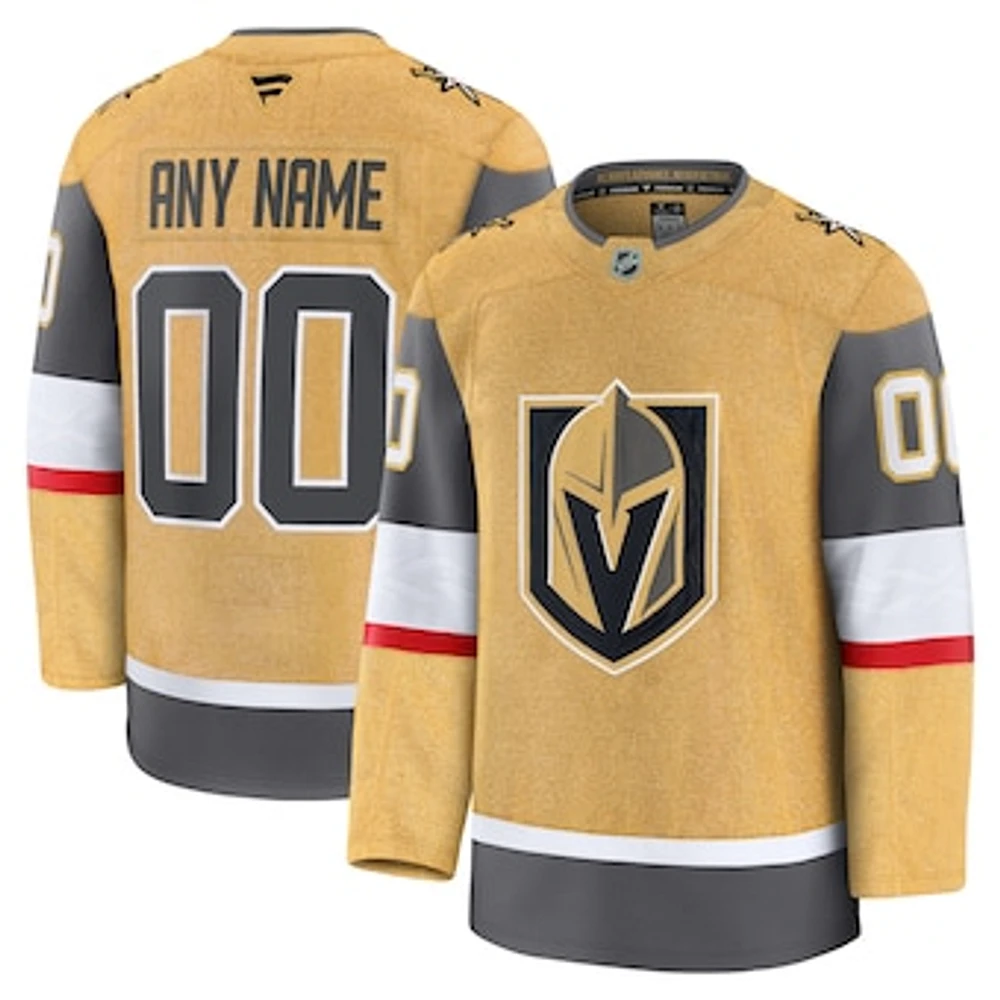 Men's Fanatics Gold Vegas Golden Knights Home Premium Custom Jersey