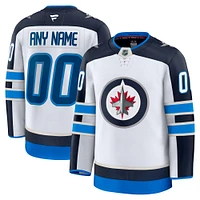 Men's Fanatics White Winnipeg Jets Away Premium Custom Jersey