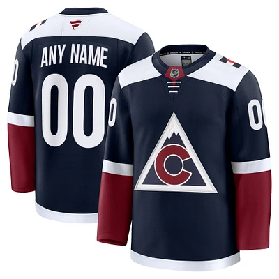 Men's Fanatics Navy Colorado Avalanche Alternate Premium Custom Jersey