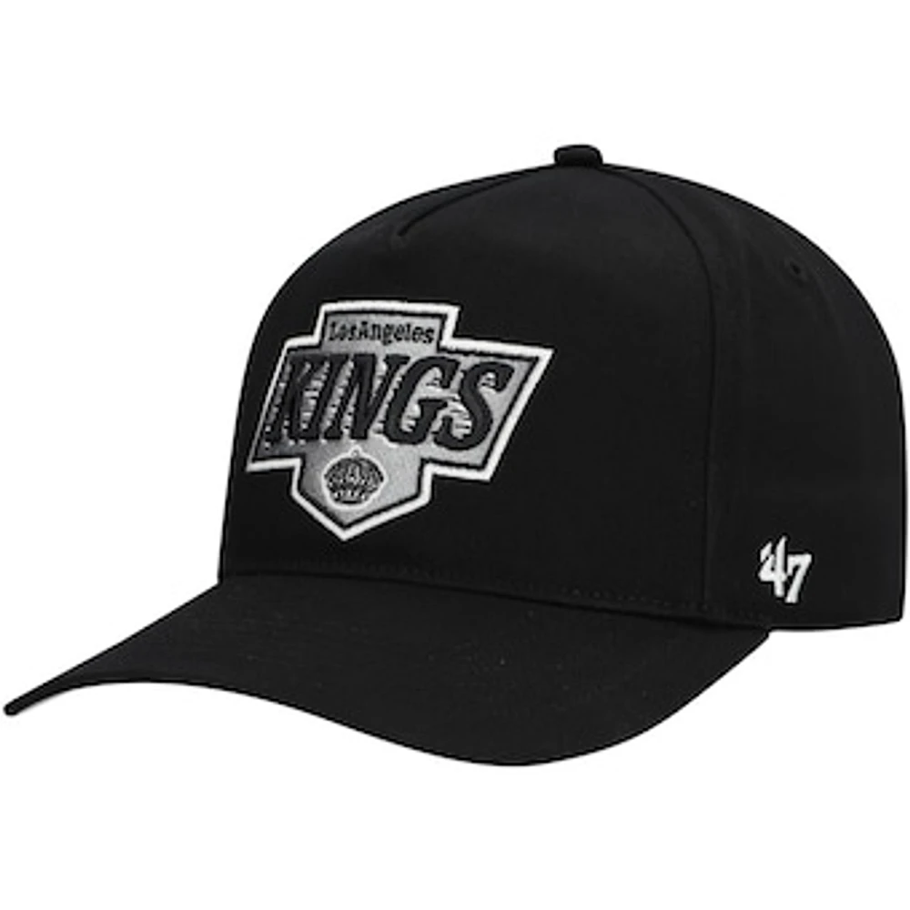 Men's '47 Black Los Angeles Kings Primary Hitch Adjustable Hat