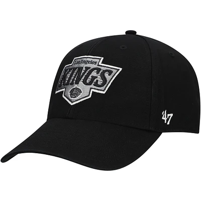 Men's '47  Black Los Angeles Kings Core Legend MVP Adjustable Hat