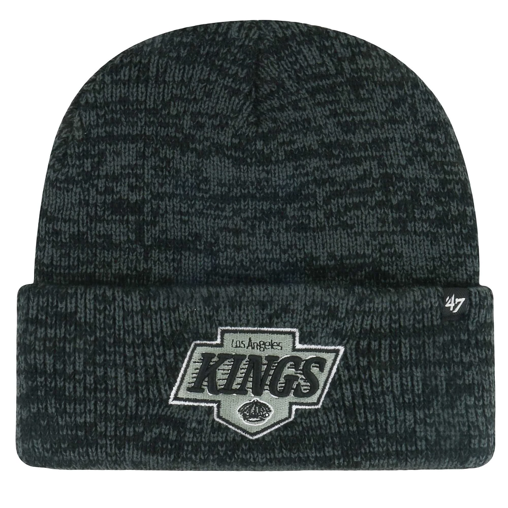 Men's '47 Black Los Angeles Kings Brain Freeze Cuffed Knit Hat