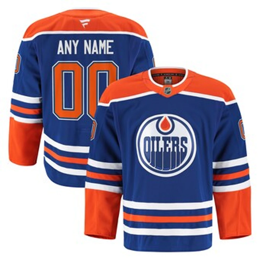 Men's Fanatics Royal Edmonton Oilers Home Authentic Pro Custom Jersey