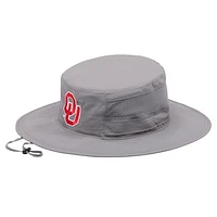 Men's Columbia  Gray Oklahoma Sooners Bora Bora III Omni-Shade Booney Hat