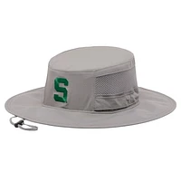 Men's Columbia  Gray Michigan State Spartans Bora Bora III Omni-Shade Booney Hat