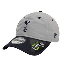 Men's New Era  Gray Tottenham Hotspur Contrast Visor 9TWENTY Adjustable Hat