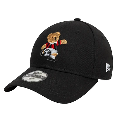 Youth New Era Black AC Milan Bear 9FORTY Adjustable Hat