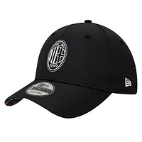 Men's New Era  Black AC Milan Graffiti 9FORTY Adjustable Hat