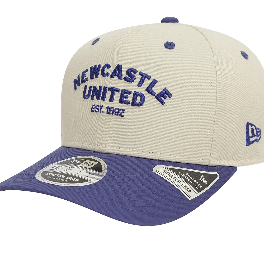 Men's New Era Tan Newcastle United Contrast Visor 9FIFTY Adjustable Hat