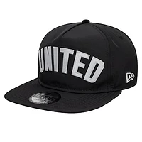 Men's New Era  Black Manchester United Oversized Golfer Snapback Hat