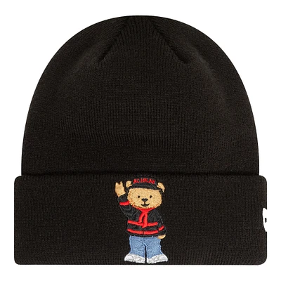 Youth New Era  Black AC Milan Bear Cuffed Knit Hat