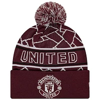 Men's New Era Manchester United Sport Cuffed Knit Hat with Pom