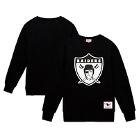 Men's Mitchell & Ness Black Las Vegas Raiders Basic Fleece Pullover Sweatshirt