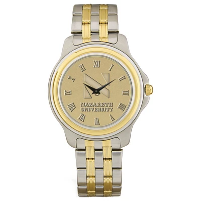 Men's Nazareth University Golden Flyers Gold Medallion Two-Tone Wristwatch
