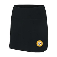 Women's Concepts Sport Black Pittsburgh Steelers Plus Skort