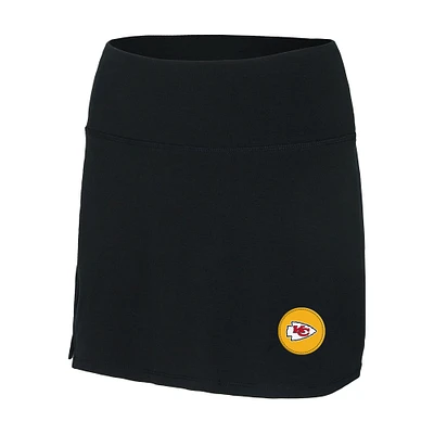 Women's Concepts Sport Black Kansas City Chiefs Plus Skort