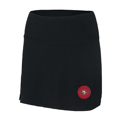 Women's Concepts Sport Black San Francisco 49ers Plus Skort