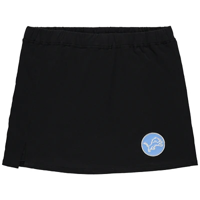 Women's Concepts Sport Black Detroit Lions Plus Skort