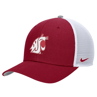 Men's Nike  Crimson Washington State Cougars Rise Adjustable Trucker Hat