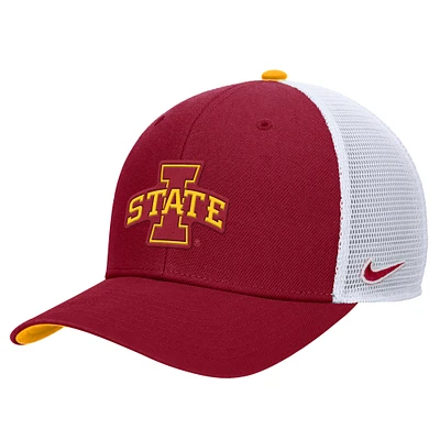 Men's Nike  Crimson Iowa State Cyclones Rise Adjustable Trucker Hat