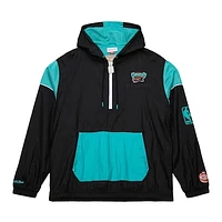 Unisex Mitchell & Ness  Black Memphis Grizzlies Hardwood Classics Team OG 3.0 Anorak Half-Zip Windbreaker Jacket