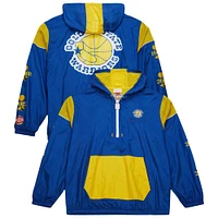 Unisex Mitchell & Ness  Royal Golden State Warriors Hardwood Classics Team OG 3.0 Anorak Half-Zip Windbreaker Jacket