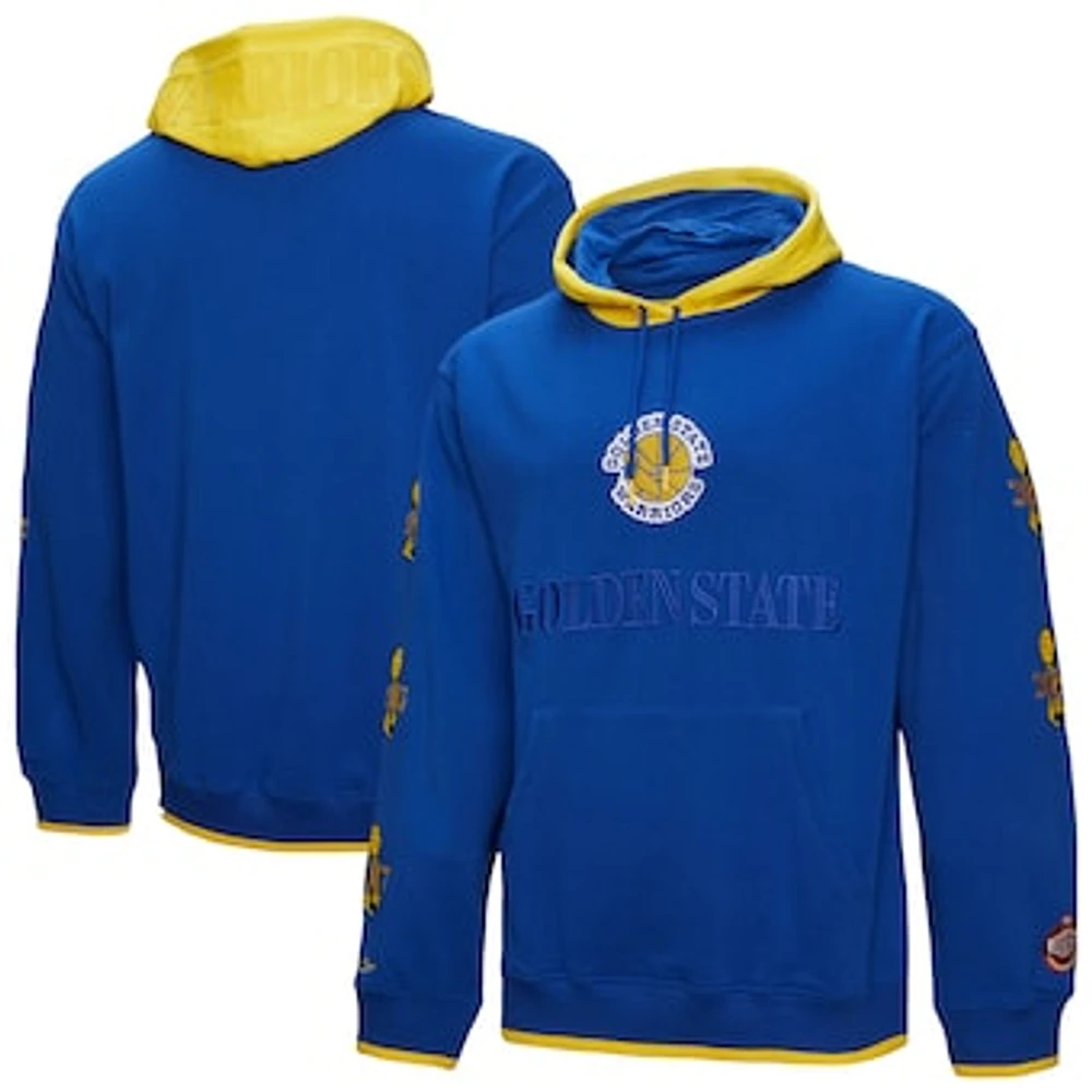 Men's Mitchell & Ness  Royal Golden State Warriors Hardwood Classics Team OG 3.0 Pullover Hoodie