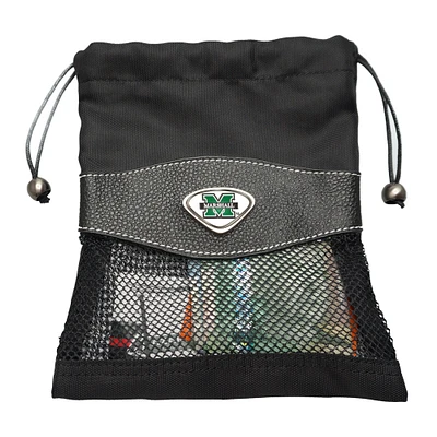 Black Marshall Thundering Herd Valuables Bag