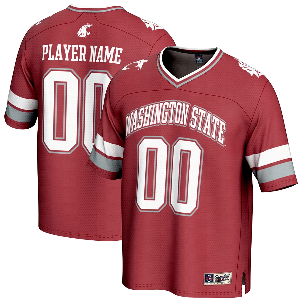 Unisex GameDay Greats Crimson Washington State Cougars NIL Pick-A-Player Football Fashion Jersey