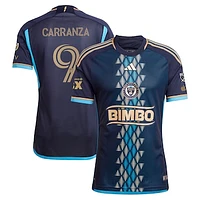 Men's adidas Julian Carranza Navy Philadelphia Union 2024 Primary Authentic Player Jersey