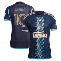 Men's adidas Daniel Gazdag Navy Philadelphia Union 2024 Primary Authentic Player Jersey