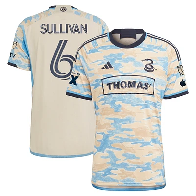 Men's adidas Cavan Sullivan Tan Philadelphia Union 2024 Authentic Secondary Player Jersey