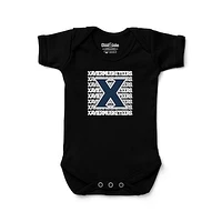 Newborn & Infant Chad Jake Black Xavier Musketeers Retro Bodysuit